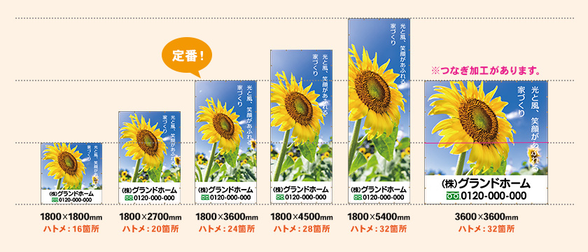 縦型6タイプの比較図