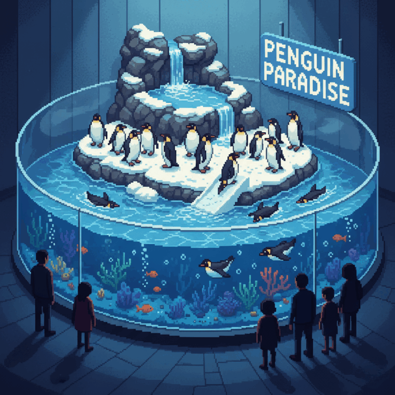 ドット絵のペンギン