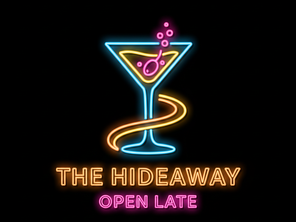 バー看板風ネオンデザイン